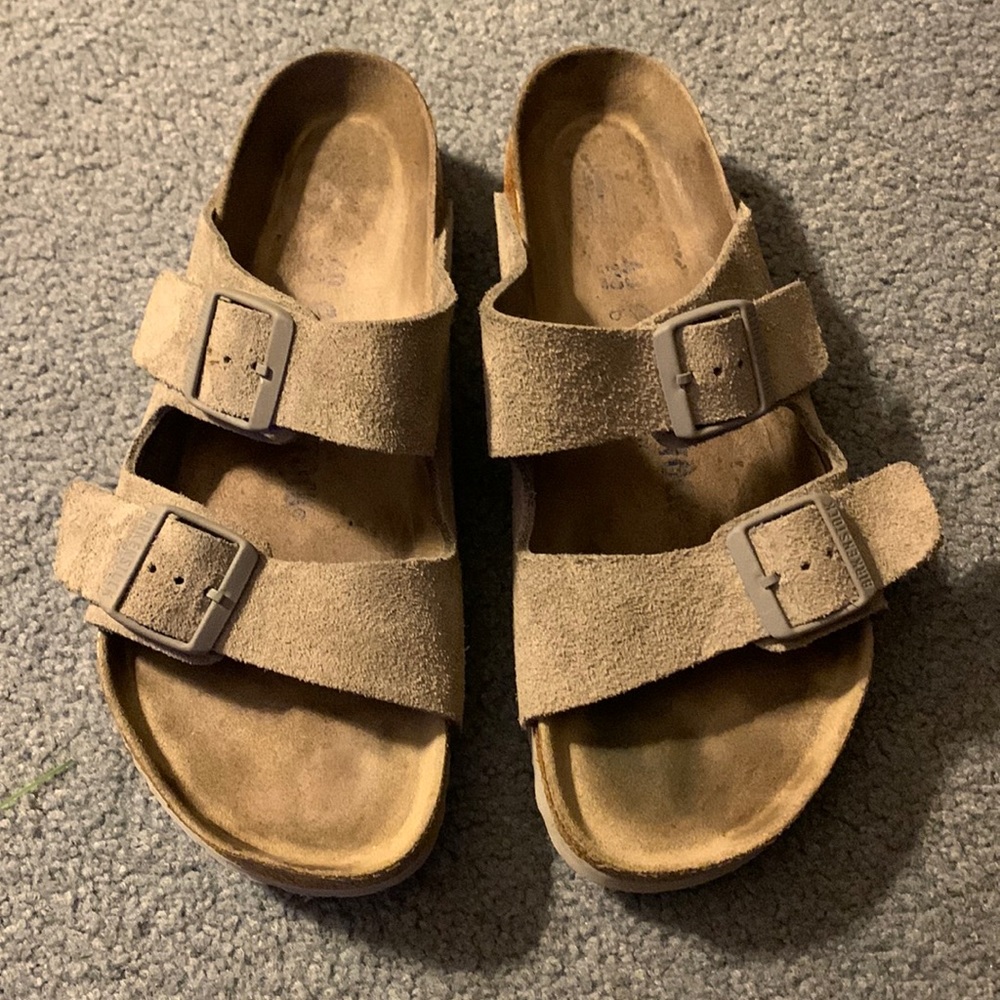 Birkenstock Tan Suede Sandals